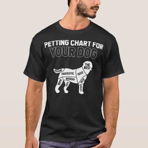 Petting Chart For Dogs  Dog Lover  Dog style  T_Shirt