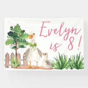 Petting Zoo Birthday Part Banner Duck Version
