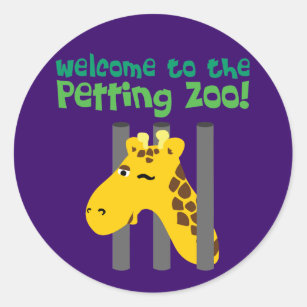 Petting Zoo Classic Round Sticker