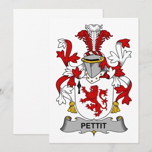Pettit Family Crest (Front/Back)