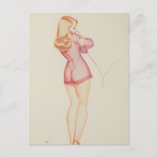 Petty Girl, May 1945 Pin Up Art Postcard (Front)