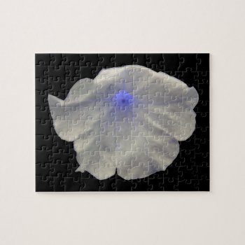 Petunia Blue Glow Puzzle by Fallen_Angel_483 at Zazzle