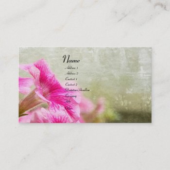 Petunia Business Card by jonicool at Zazzle
