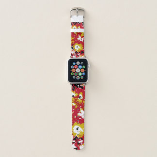 PETUNIA FLOWERS APPLE WATCH BAND