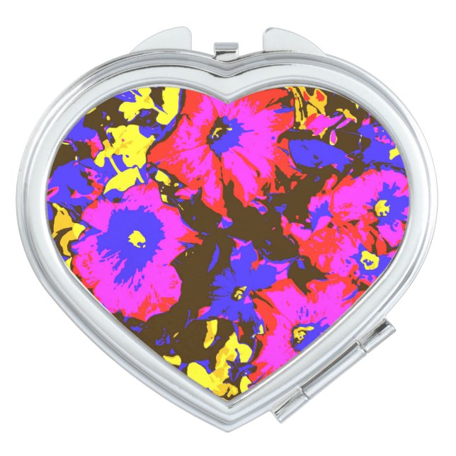 PETUNIA FLOWERS MAKEUP MIRROR (Front)