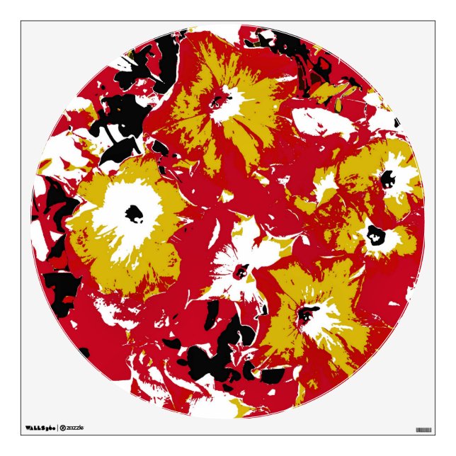 PETUNIA FLOWERS WALL DECAL (Front)