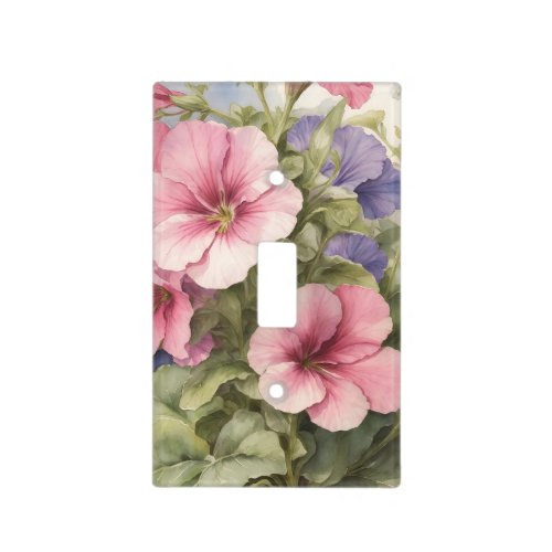 Petunia Perfection Light Switch Cover