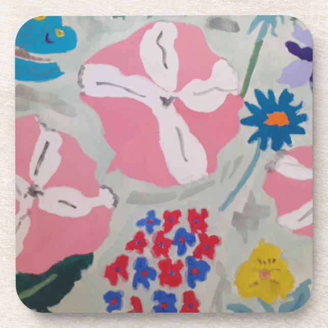 Petunia & Summer Flowers Coaster (Front)