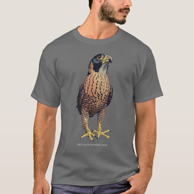 Petunia the Peregrine Falcon T-Shirt (Front)