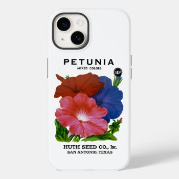 Petunia Vintage Seed Packet Case-mate Iphone Case by SunshineDazzle at Zazzle