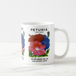Petunia Vintage Seed Packet Coffee Mug