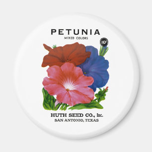 Petunia Vintage Seed Packet Magnet