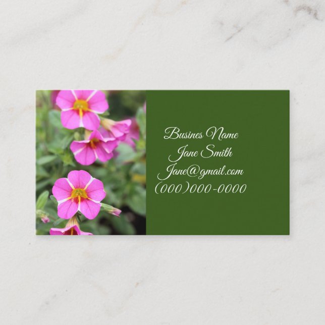 Petunias Business Card (Front)