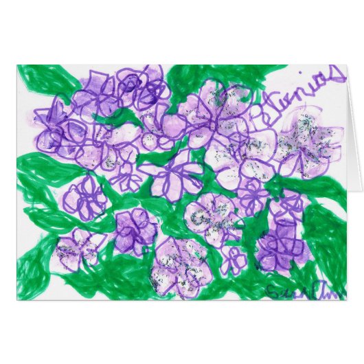 Petunias Cards (Front Horizontal)
