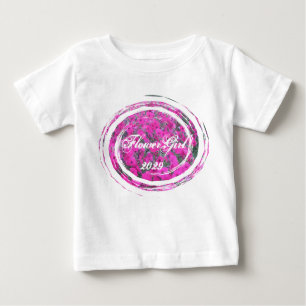 Petunias Flower Girl 2010 Wedding Party T-shirts -