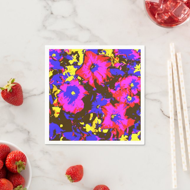 PETUNIAS PAPER NAPKINS (Insitu)