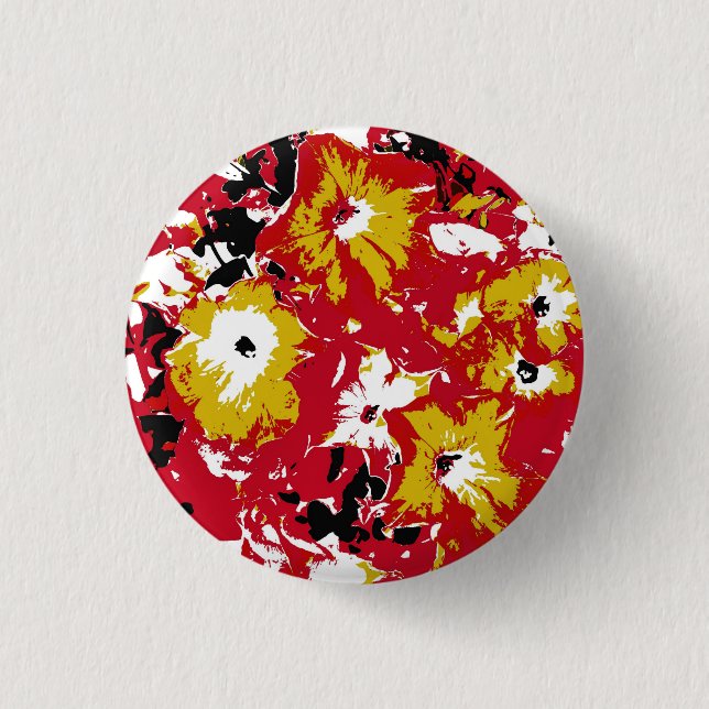 PETUNIAS PINBACK BUTTON (Front)