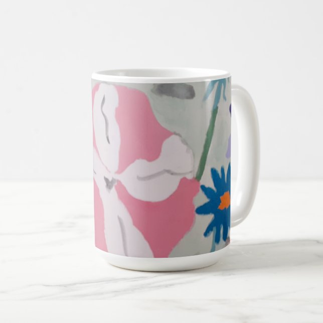 Petunias & Summer Flowers  Coffee Mug (Front Right)