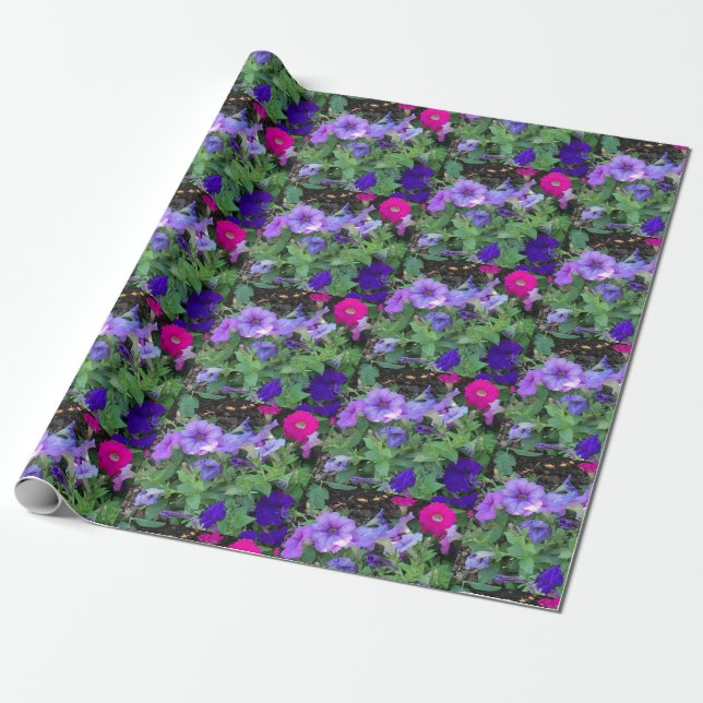 Petunias Wrapping Paper (Unrolled)