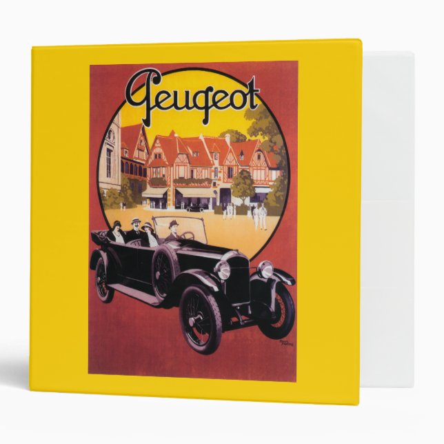 Peugeot Automobile Promotional Poster Binder (Front/Inside)
