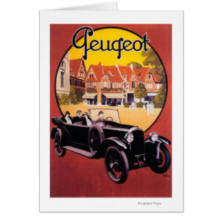 Peugeot Automobile Promotional Poster Cards