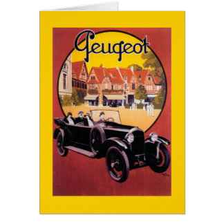 Peugeot Automobile Promotional Poster Cards