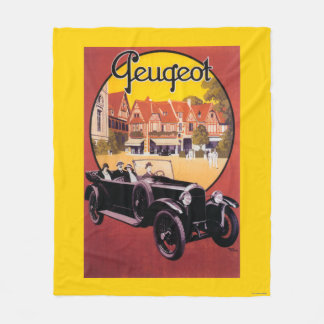 Peugeot Automobile Promotional Poster Fleece Blanket