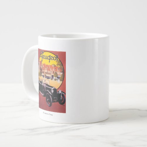 Peugeot Automobile Promotional Poster Large Coffee Mug