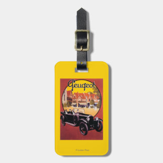 Peugeot Automobile Promotional Poster Luggage Tag