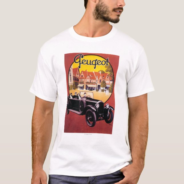 Peugeot Automobile Promotional Poster T-Shirt (Front)