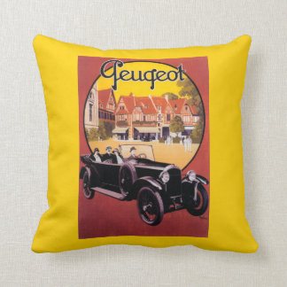 Peugeot Automobile Promotional Poster Throw Pillow