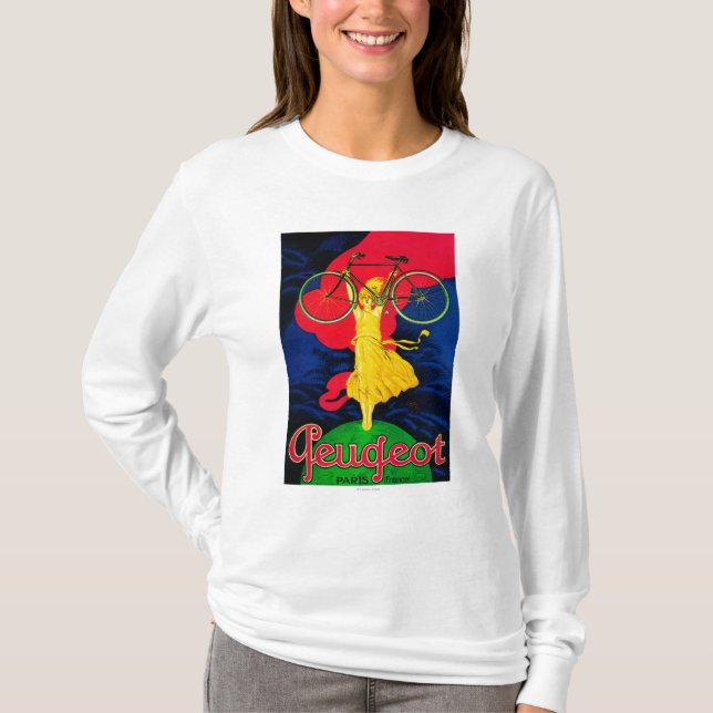 Peugeot Bicycle Vintage PosterEurope T-Shirt (Front)