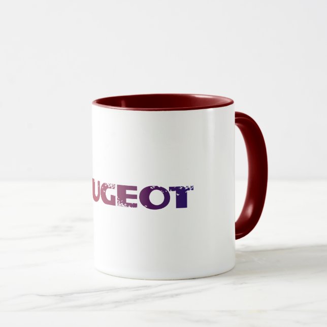 Peugeot cool retro  mug (Front Right)