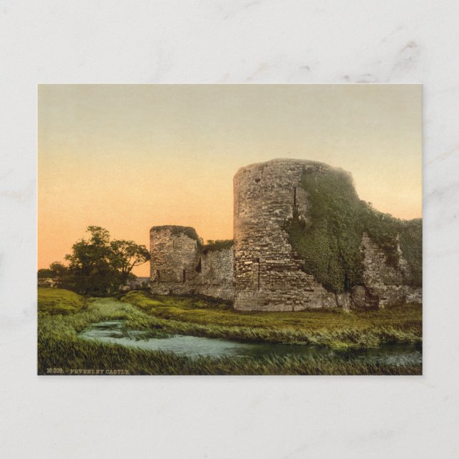 Pevensey Castle, East Sussex, England Postcard (Front)