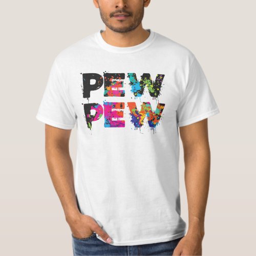 Pew Pew _ Funny Paintball T_Shirt