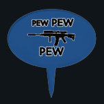 Pew pew gun cake topper<br><div class="desc">Pew pew pew gun</div>