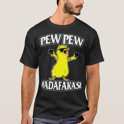 Pew Pew Madafakas cats Gun Funny T_shirt_1 T_Shirt