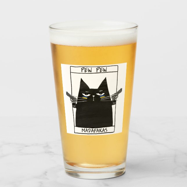 Pew Pew Madafakas Glass (Front Filled)