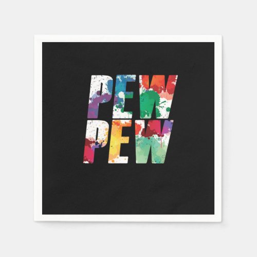 Pew Pew Paintball Marker Color Balls Paintball Gif Napkins