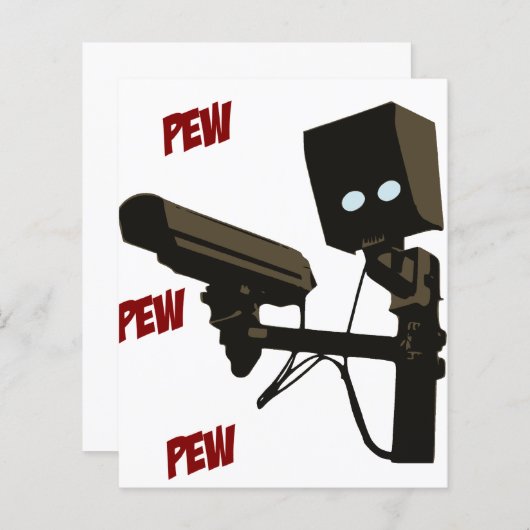 Pew Pew Pew Laser Radar Gun Robot (Front/Back)