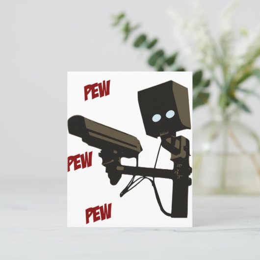 Pew Pew Pew Laser Radar Gun Robot (Standing Front)