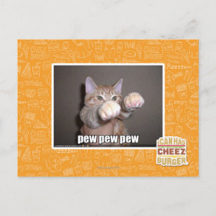 Pew pew pew postcard