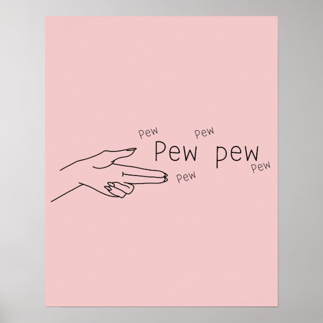 Pew pew  poster (Front)