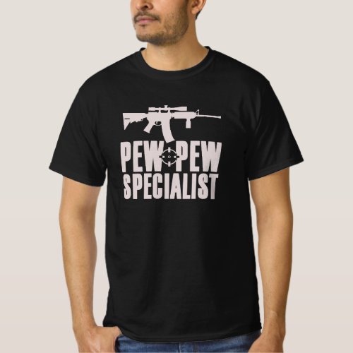 Pew Pew Specialist AirsoftPaintball T_Shirt