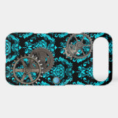 Pewter and Turquoise Steampunk Casemate Case-Mate iPhone Case (Back (Horizontal))