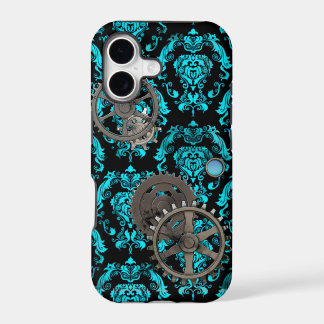 Pewter and Turquoise Steampunk Casemate iPhone 17 Case