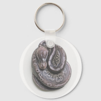Pewter Ball Python Keychain