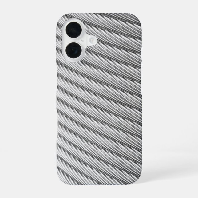 Pewter Braided Cable Iphone Case (Back)