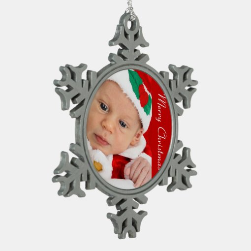 Pewter Christmas Ornaments With Baby | Zazzle