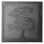 Pewter Craftsman Oak Tree Ceramic Tile